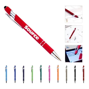 Soft Touch Ballpoint Pen with Stylus Tip