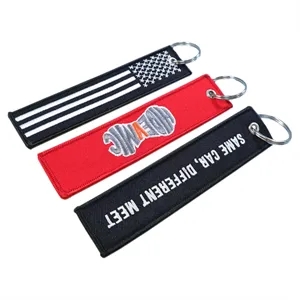 Embroidered Keychain Tag