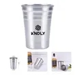 18 Oz. Single Wall Stainless Steel Beer Cups | https://www.bestnamebadges.com
