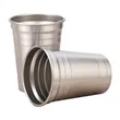 18 Oz. Single Wall Stainless Steel Beer Cups | https://www.bestnamebadges.com