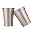 18 Oz. Single Wall Stainless Steel Beer Cups | https://www.bestnamebadges.com