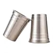 18 Oz. Single Wall Stainless Steel Beer Cups | https://www.bestnamebadges.com