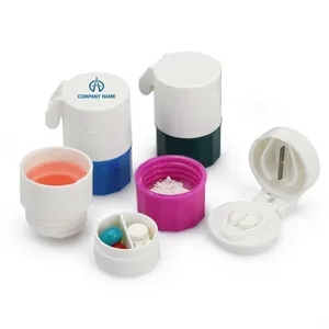 4 Layer Pill Case With Cutter