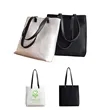 Canvas Tote Bag With Leather Handles | https://www.bestnamebadges.com