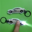 Car Shaped PVC Flashlight Keychain | https://www.bestnamebadges.com