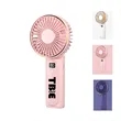 Portable Handheld Fan with Power Bank, USB Rechargeable | https://www.bestnamebadges.com