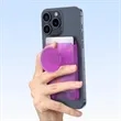 Magnetic Wallet Card Holder with Collapsible Phone Grip | https://www.bestnamebadges.com