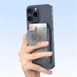Magnetic Wallet Card Holder with Collapsible Phone Grip | https://www.bestnamebadges.com