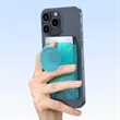 Magnetic Wallet Card Holder with Collapsible Phone Grip | https://www.bestnamebadges.com