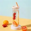 Fruit Infuser Water Bottles With Straw | https://www.bestnamebadges.com