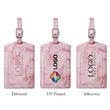 Marble Luggage Tag | https://www.bestnamebadges.com