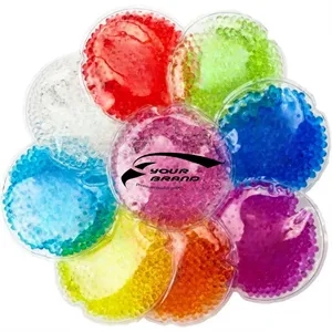 Reusable Round Gel Bead Ice Pack For Wound Relief Healing
