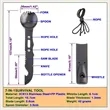 Multifunctional Camping Spork Set With Bottle Opener Whistle | https://www.bestnamebadges.com