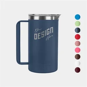 34 Oz YETI® Stainless Steel Insulated French Press Twist Lid | https://www.bestnamebadges.com