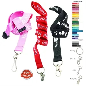 Super Saver Polyester Lanyard ID Badge Holder | https://www.bestnamebadges.com