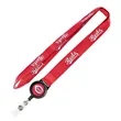 1/2" Polyester Lanyard w/ Retractable Reel Card Holder | https://www.bestnamebadges.com