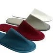 Customizable Hotel Simple Brushed Cloth Disposable Slippers | https://www.bestnamebadges.com