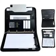 Multifunctional Loose-Leaf Briefcase Leather Folder Bags | https://www.bestnamebadges.com