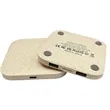 Portable Wheat Straw 3-In-1 Multi-Function Wireless Charger | https://www.bestnamebadges.com