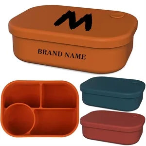 Reusable durable Silicone Lunch Storage Fresh-keeping Box | https://www.bestnamebadges.com