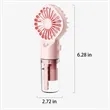 Portable Rechargeable Handheld Misting Mini Travel Fan | https://www.bestnamebadges.com