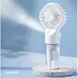 Portable Rechargeable Handheld Misting Mini Travel Fan | https://www.bestnamebadges.com