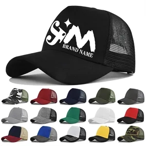 Customize Twill Mesh Two Tone Snapback Cap Trucker Hat | https://www.bestnamebadges.com