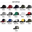 Customize Twill Mesh Two Tone Snapback Cap Trucker Hat | https://www.bestnamebadges.com