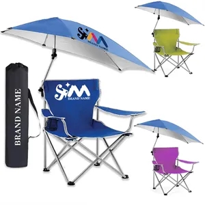 Portable Folding Seats Chair With Carrying Bag And Umbrella | https://www.bestnamebadges.com