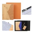 Customizable Bamboo Pattern PU Cover Business Notebook Set | https://www.bestnamebadges.com