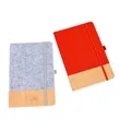 Customizable Bamboo Pattern PU Cover Business Notebook Set | https://www.bestnamebadges.com