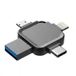 Portable Large Capacity Metal Cross 4 In 1 USB Flash Drive | https://www.bestnamebadges.com