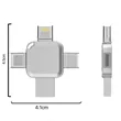 Portable Large Capacity Metal Cross 4 In 1 USB Flash Drive | https://www.bestnamebadges.com