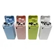 Reusable Foldable Stainless Steel Silicone Straw Set  Case | https://www.bestnamebadges.com