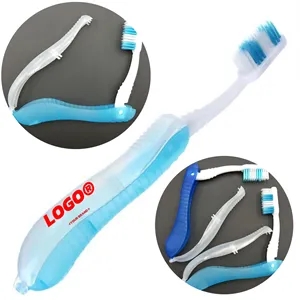 Triple Fold Travel Toothbrush Soft Bristles Portable Dental