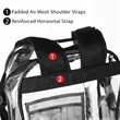 Heavy Duty School Security Clear Backpack | https://www.bestnamebadges.com