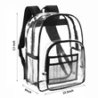 Heavy Duty School Security Clear Backpack | https://www.bestnamebadges.com