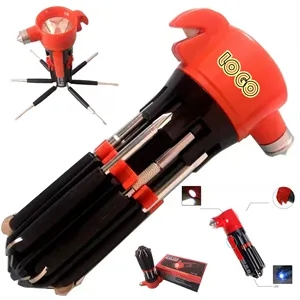 Multifunction 8 In 1 Screwdriver Flashlight Tool In Stock