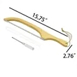 Wood Handle Bread Knife With Serrated Blade For Kitchen Use | https://www.bestnamebadges.com