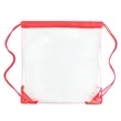 Clear Drawstring Backpack | https://www.bestnamebadges.com