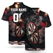 Custom Full Color Dye Sublimation Performance Polo Shirt | https://www.bestnamebadges.com