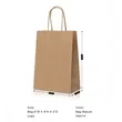 Twisted Handle Kraft Shopper Bag | https://www.bestnamebadges.com