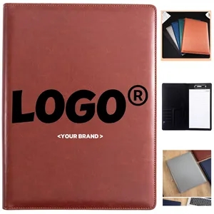 PU Leather Business Files Portfolio Organizer Card Slots