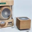 In Stock Mini Wooden Bluetooth Speaker Portable Custom Gift | https://www.bestnamebadges.com