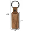 Custom Engraved Wooden Keychain Personalized Name Tag | https://www.bestnamebadges.com