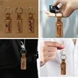 Custom Engraved Wooden Keychain Personalized Name Tag | https://www.bestnamebadges.com