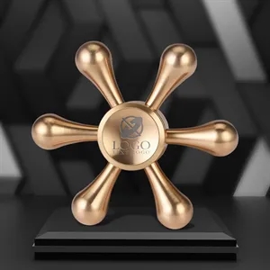 Custom Rudder Shaped Fidget Spinner | https://www.bestnamebadges.com