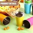 Stainless Steel Shatter-Resistant Stackable Drinking Cup | https://www.bestnamebadges.com