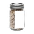 Pint Jar with Rectangle Magnet Pet Fill | https://www.bestnamebadges.com