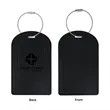 Vegan Leather Luggage Tag With Custom Logo | https://www.bestnamebadges.com